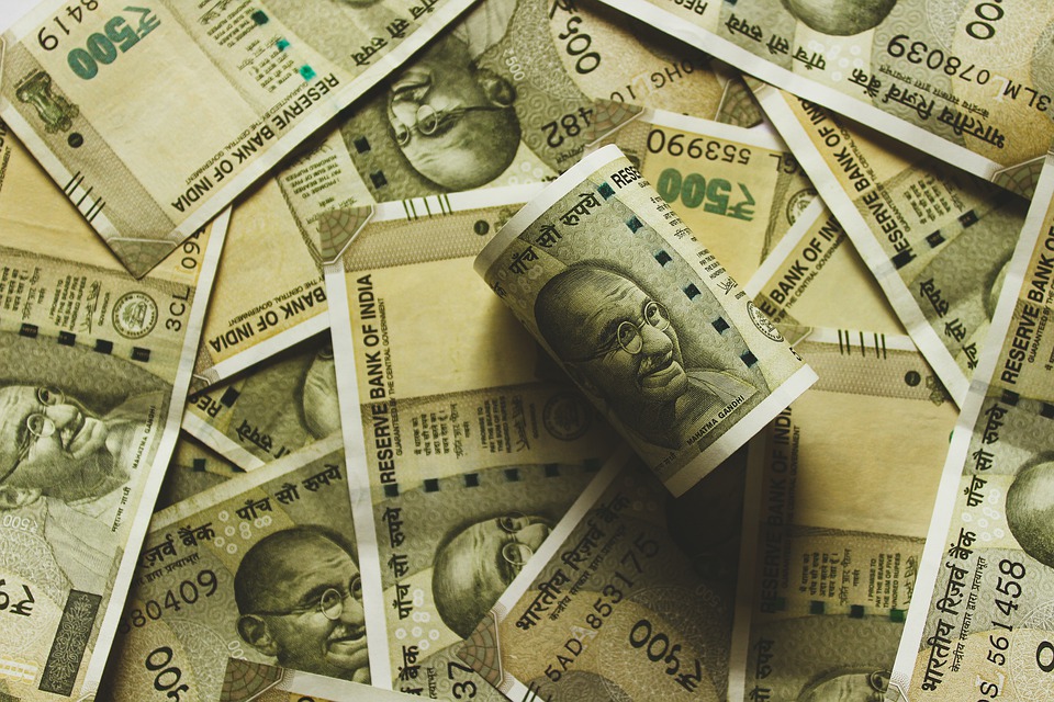 indické bankovky